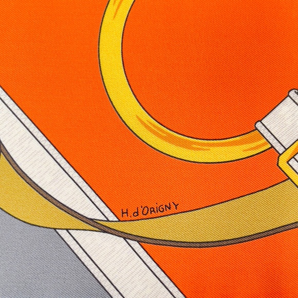 NWOT Hermès Maxi Twilly "Éperon d’Or" in Orange - Picture 4 of 5